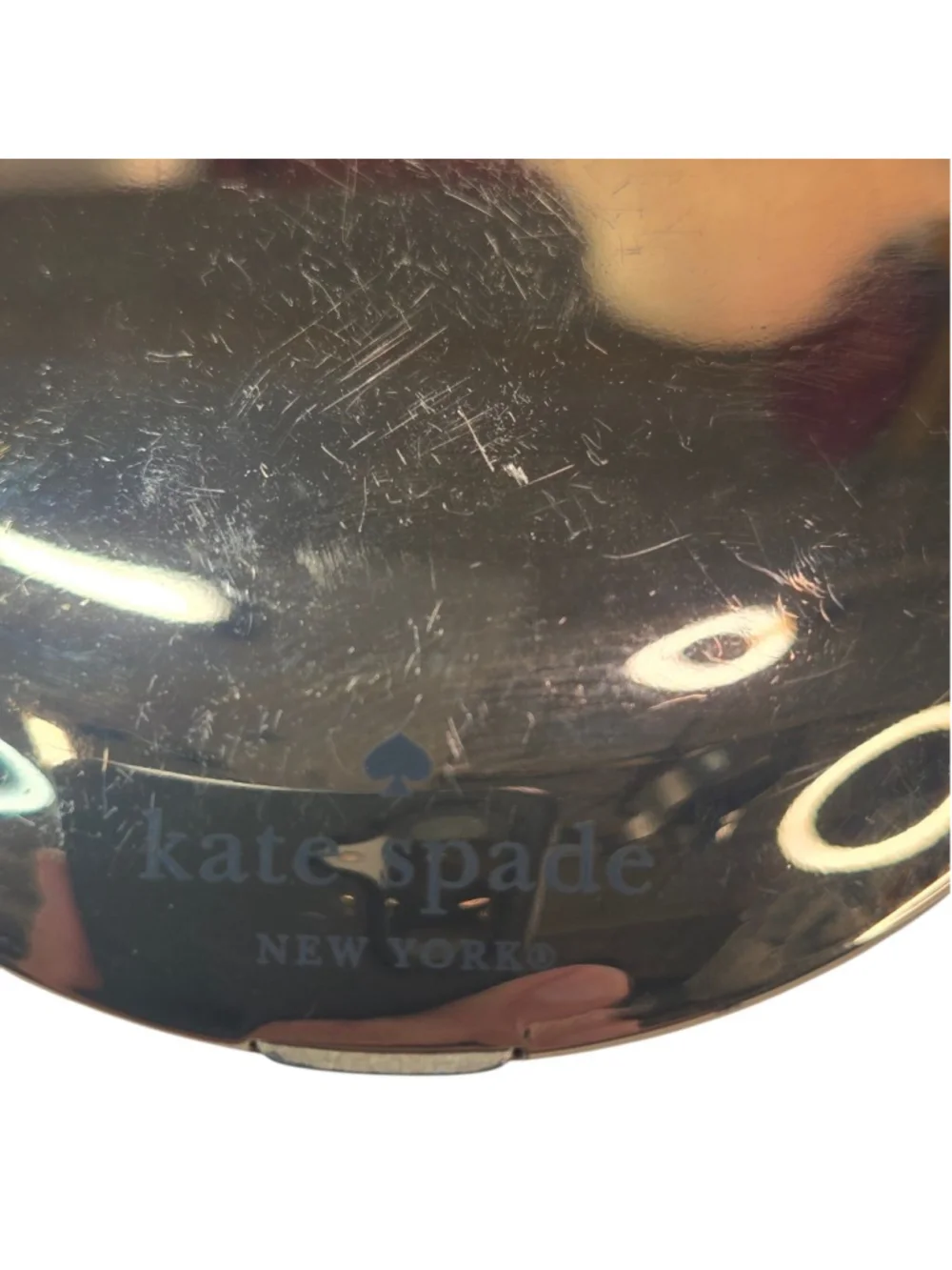 Kate Spade New York Lenox Goldtone Compact Mirror Engraved As I See It Classic